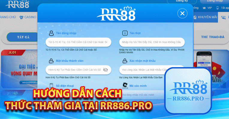 Hướng dẫn cách thức tham gia tại RR88 